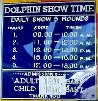 Showtimes and admission fees